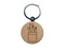 Office School Pen Pencil Holder Engraved Wood Round Keychain Tag Charm